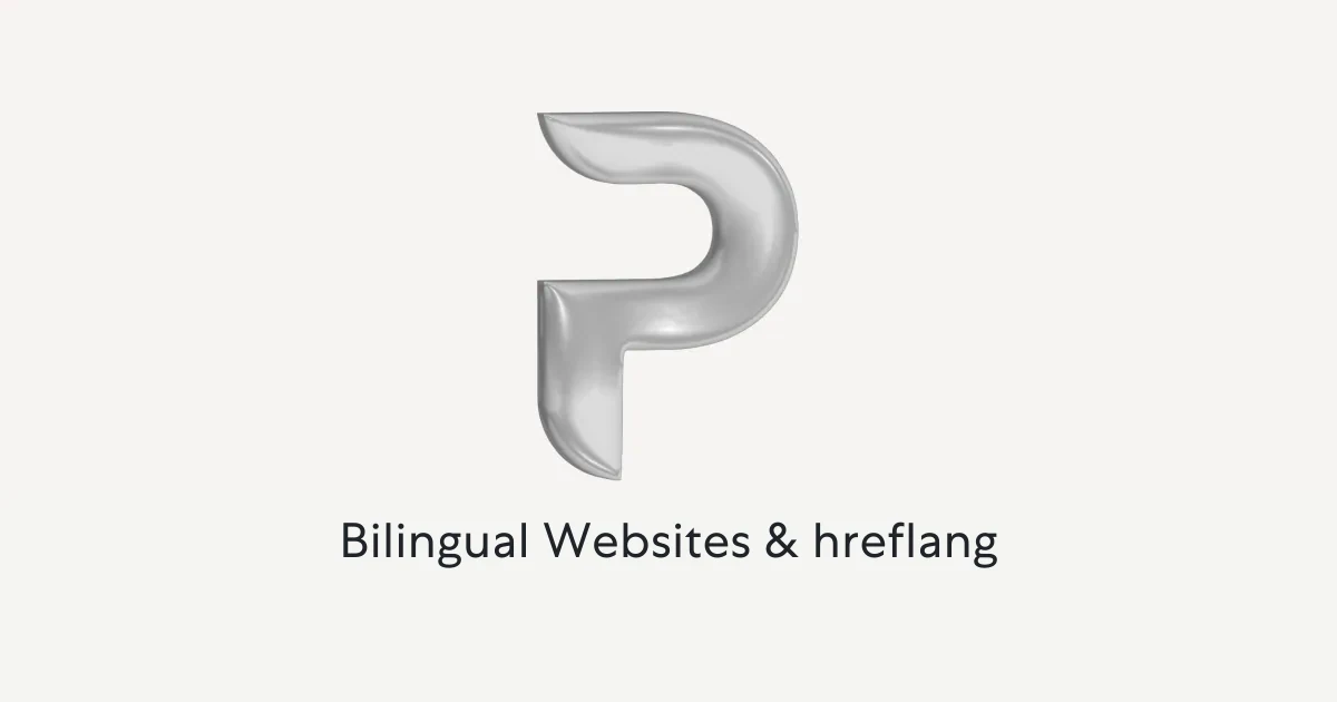 Point A mark with the caption “Bilingual Websites & hreflang”